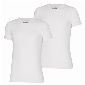 2 pak Apollo bamboe shirt V hals wit-S