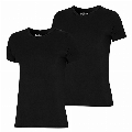 2 pak Apollo Bamboe shirt V hals zwart -M