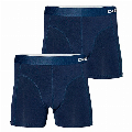 2 pak heren boxer Apollo Bamboe blauw-XL