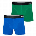 2 pak heren boxer Apollo Bamboe groen blauw-XL
