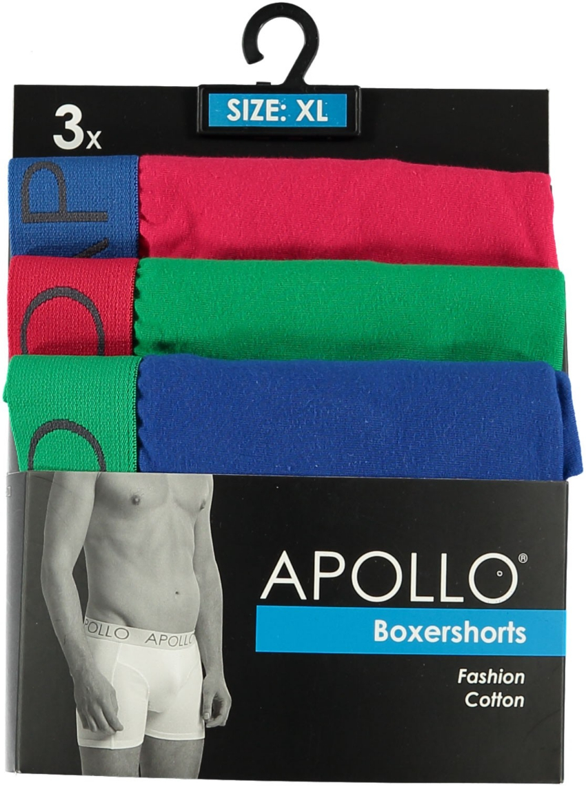 3 pak Apollo heren boxershort 102-M