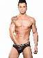 Andrew Christian Brief - MASSIVE Sheer Stripe Zwart