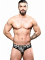 Andrew Christian Brief - MASSIVE Sparkle zwart silver