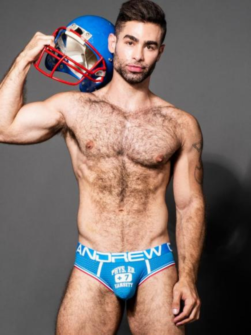 Andrew Christian Brief - Phys Ed Mesh Blauw