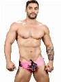Andrew Christian California Sunset Bikini roze sunset print