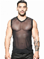 Andrew Christian Sexy Sheer - Sleeveless Zwart Grijs