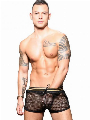 Andrew Christian Slick Mesh - Jogger Shorts Zwart