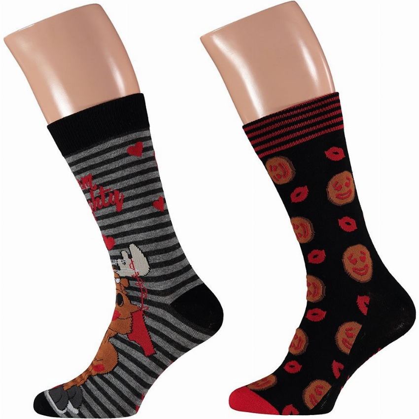 Apollo Apollo Foute Kerstsokken Heren 2-Pack T1