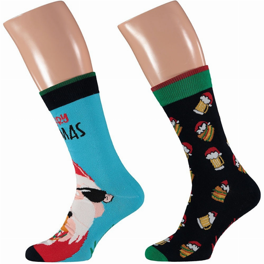 Apollo Apollo Foute Kerstsokken Heren 2-Pack T3