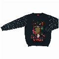 Apollo Apollo Heren Foute Kersttrui Sweater Blauw Naughty X-MAS