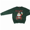Apollo Apollo Heren Foute Kersttrui Sweater Groen Holly Jolly Santa