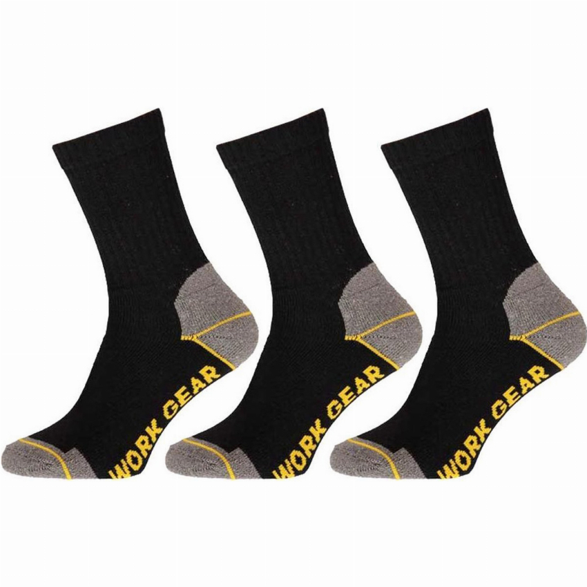 Apollo Apollo Worker Sokken Zwart 3-pack