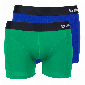 Apollo Bamboe Boxershort Heren Blauw Groen 2-Pack