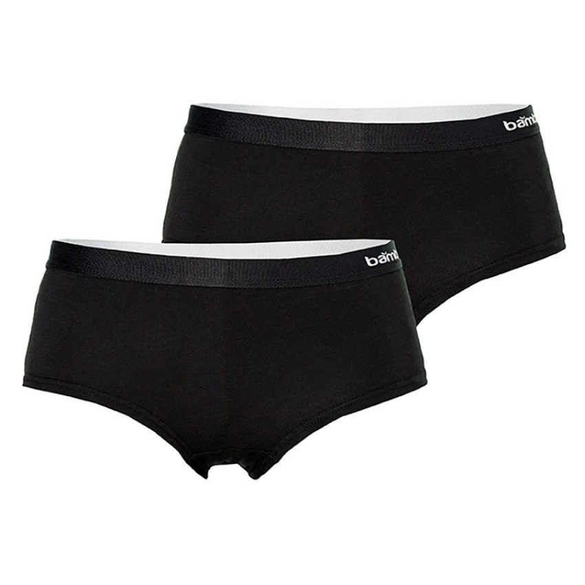 Apollo dames hipsters Bamboe 2 pak zwart -M
