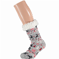 Apollo Dames Home Socks Kerst Huissokken Grijs