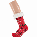 Apollo Dames Home Socks Kerst Huissokken Rood