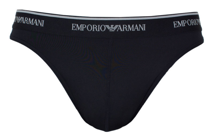 Armani Herenstring microfiber zwart