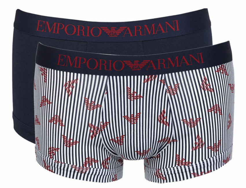 Armani Short met logo band print 2-pack