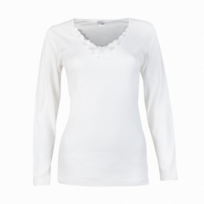 Beeren beatrix lange mouw-XL-Wit