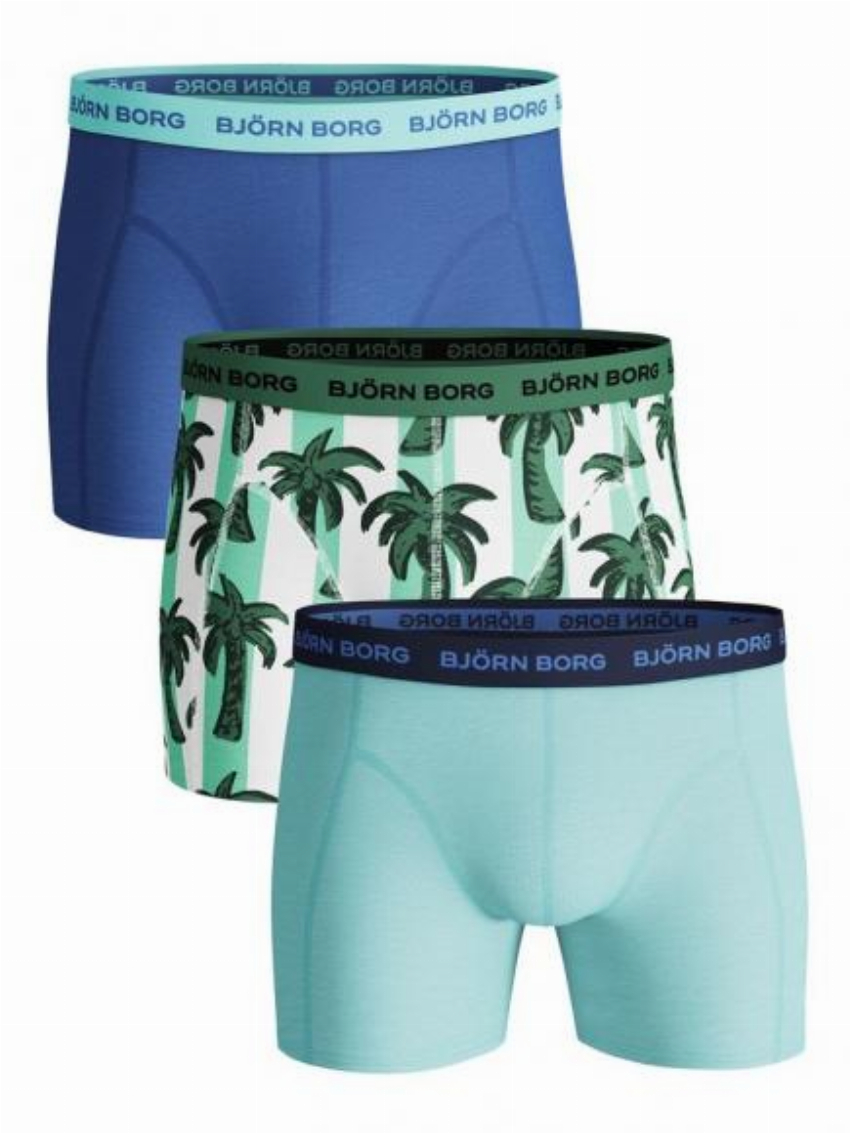 Bj rn Borg Ess Cotton Shorts - 3 pack Blauw
