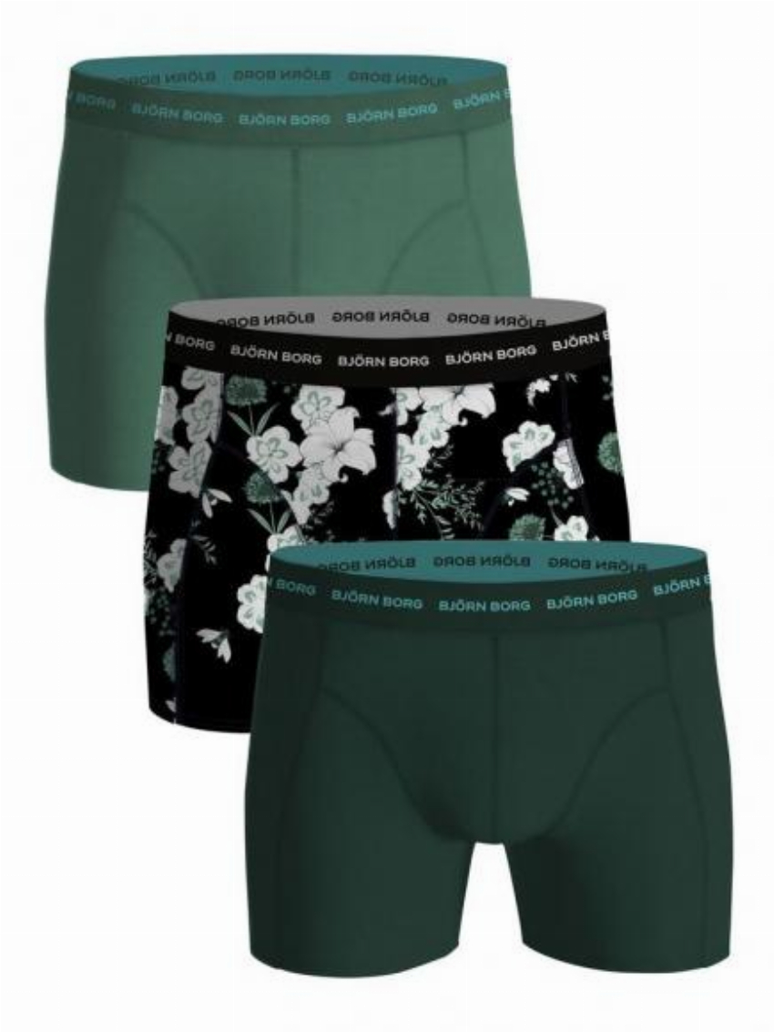 Bj rn Borg Ess Cotton Shorts - 3 pack zwart beauty