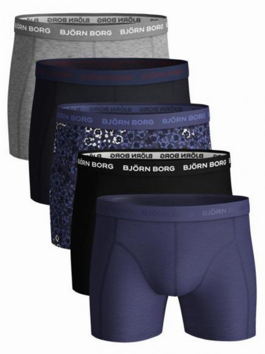 Bj rn Borg Ess Cotton Shorts - 5 pack crown blauw