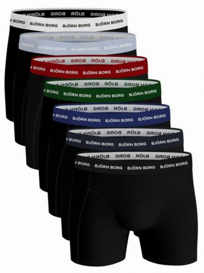 Bj rn Borg Ess Cotton Shorts - 7 pack multipack 1