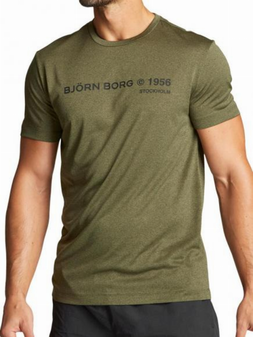 Bj rn Borg Performance Shirt - Sthlm donker groen melange