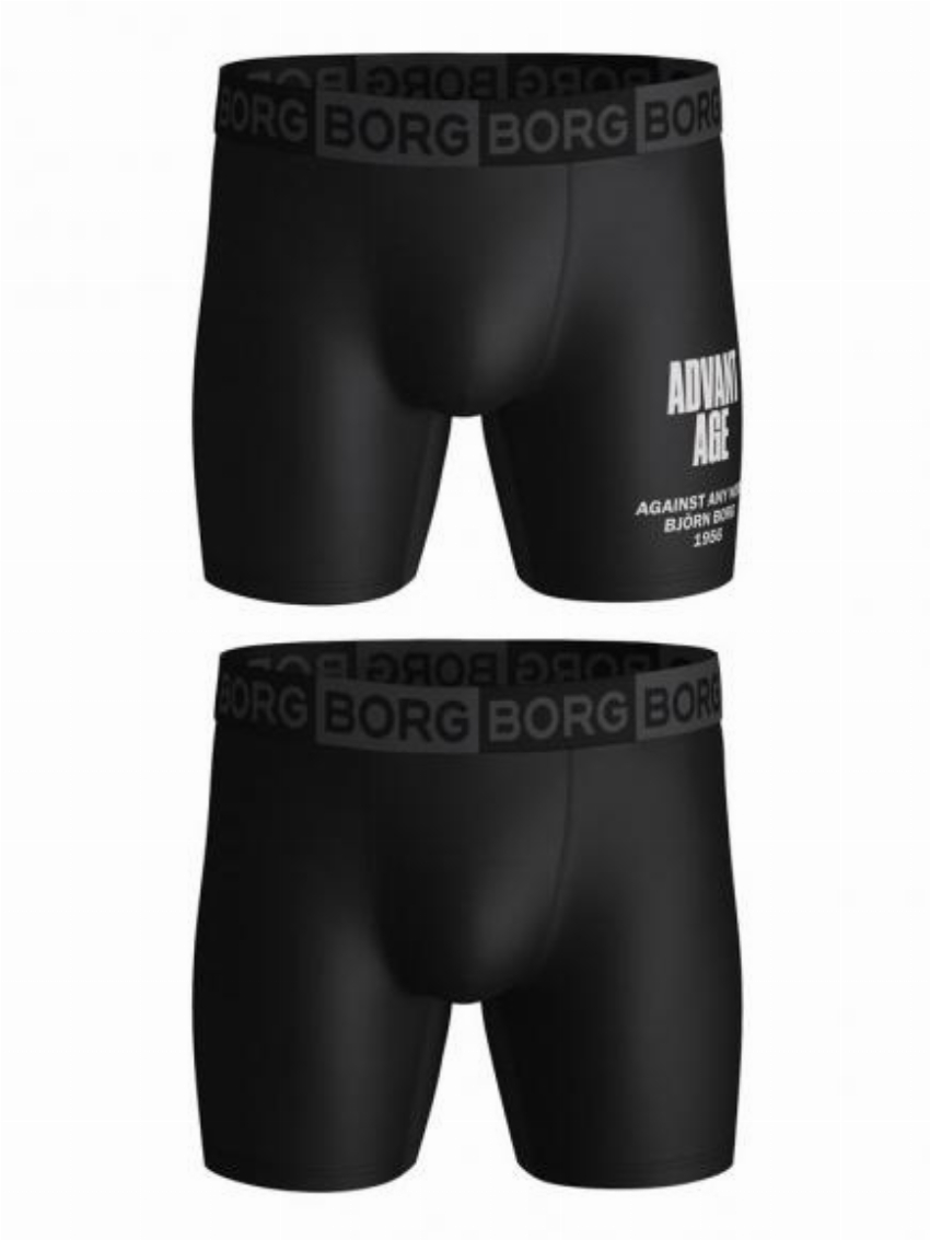 Bj rn Borg Performance Short - 2 pack zwart beauty