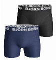 Bjorn Borg Boxershort Core 2-pack blauw-zwart