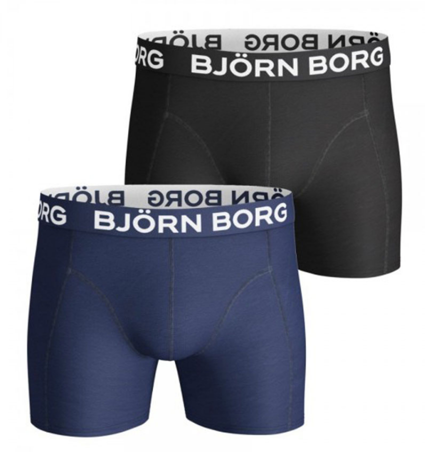 Bjorn Borg Boxershort Core 2-pack blauw-zwart