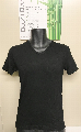 Boru Bamboe heren shirt V hals zwart-M