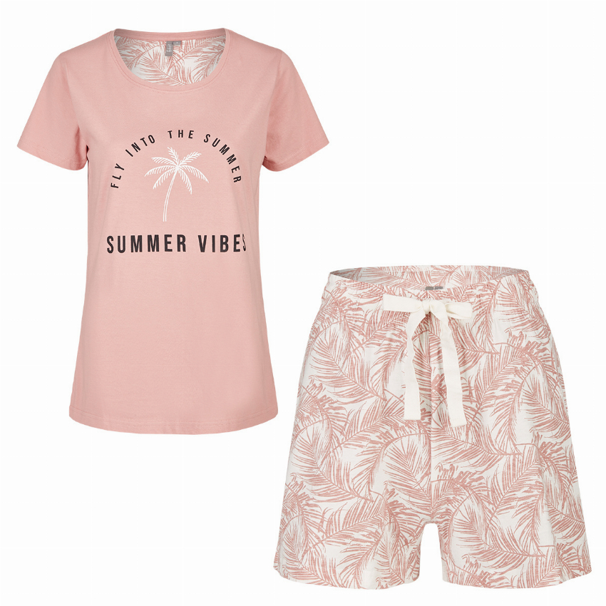 By Louise By Louise Dames Pyjamasets Roze