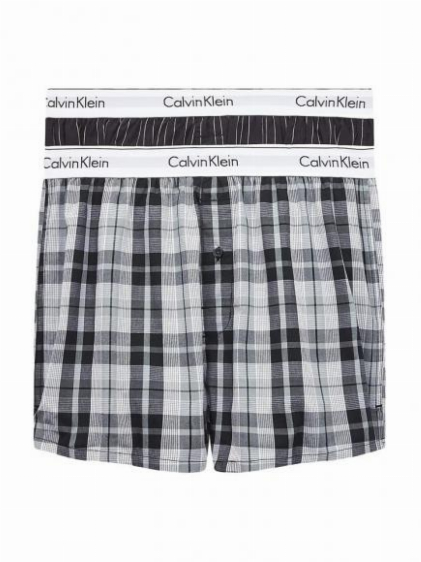 Calvin Klein 2p Boxer Slim - Modern Cotton stripe