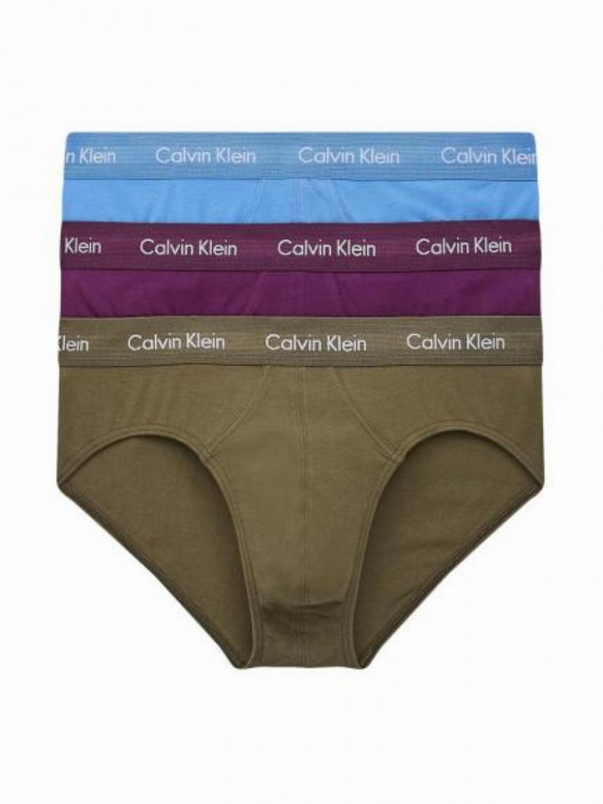 Calvin Klein 3p Hip Brief - Cotton Stretch whf