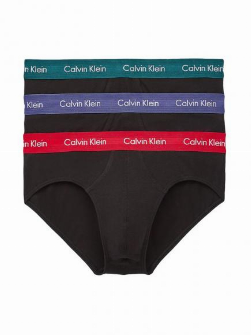 Calvin Klein 3p Hip Brief - Cotton Stretch whj