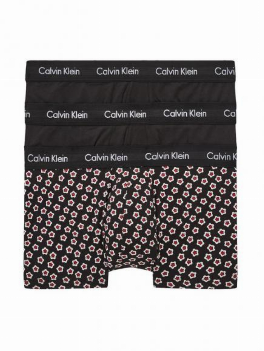 Calvin Klein 3p - Low R Trunk - Cotton Stretch x1l