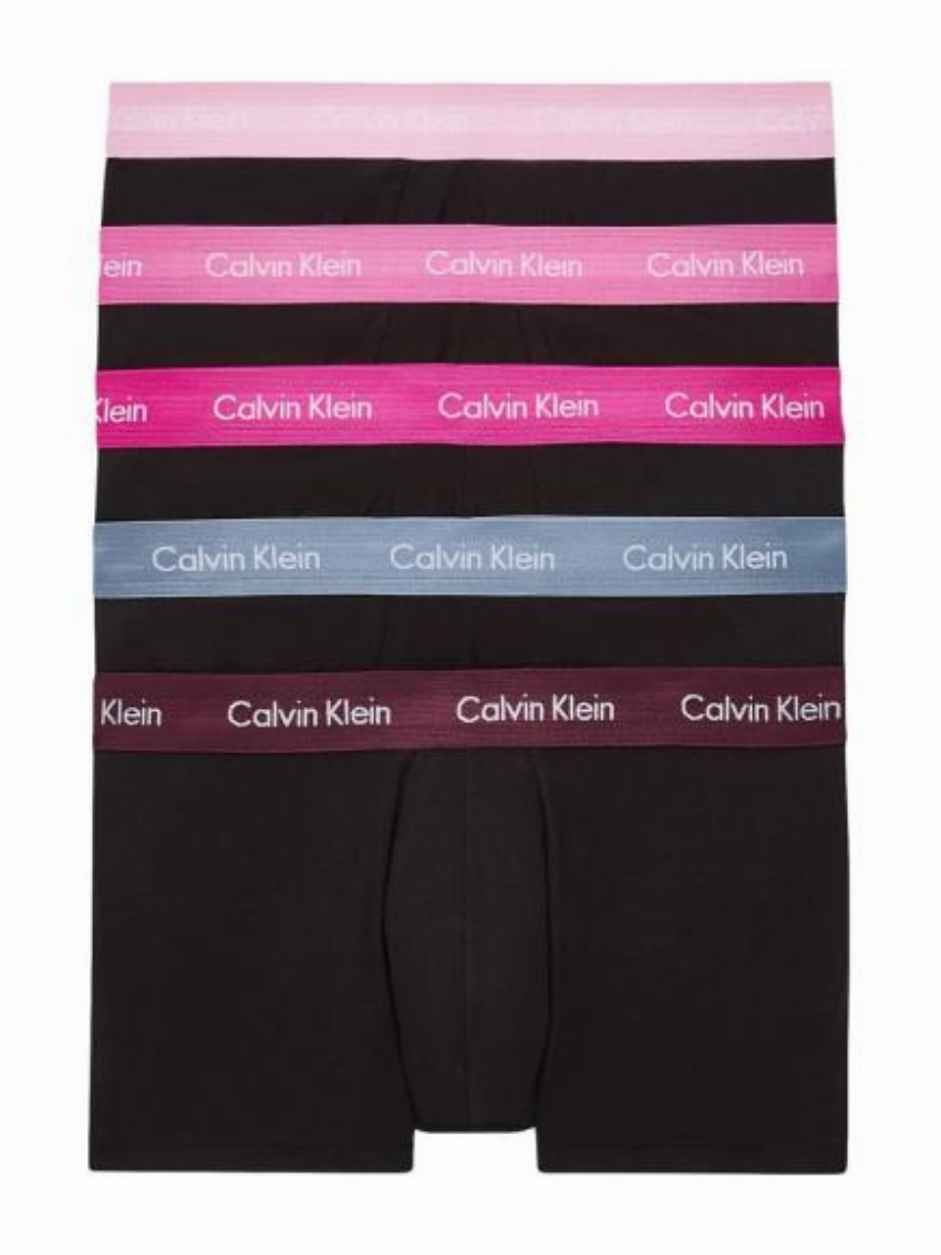 Calvin Klein 5p Low R Trunk - Cotton Stretch wgi