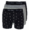Calvin Klein Boxershorts 3-pack grijs-zwart