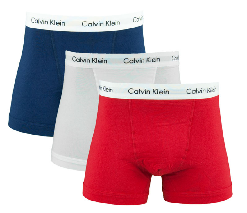 Calvin Klein Boxershorts 3-pack rood-wit-blauw