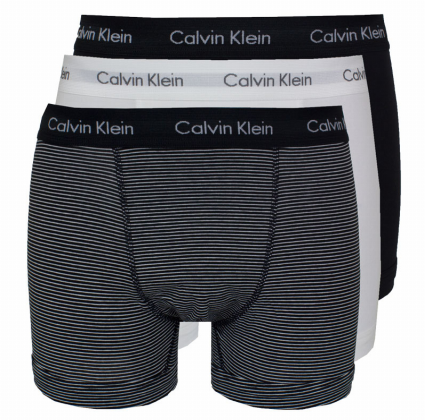 Calvin Klein Boxershorts 3-pack wit-zwart