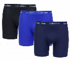 Calvin Klein Boxershorts long 3-pack blauw