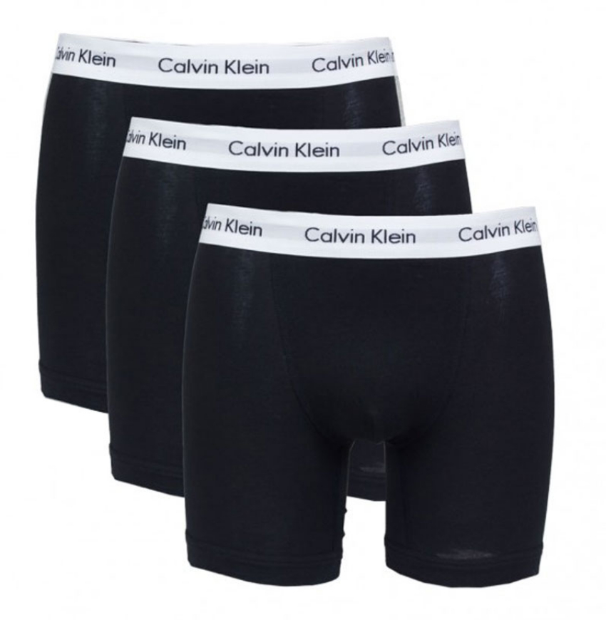 Calvin Klein Boxershorts long 3-pack zwart-wit