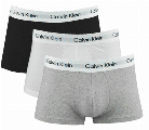 Calvin Klein boxershorts low rise grijs-zwart-wit