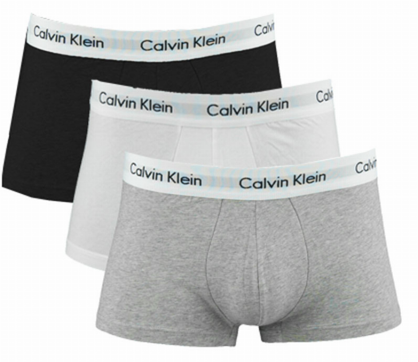 Calvin Klein boxershorts low rise grijs-zwart-wit