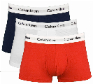 Calvin Klein boxershorts low rise rood-wit-blauw