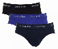 Calvin Klein Slips cotton stretch 3-pack blauw