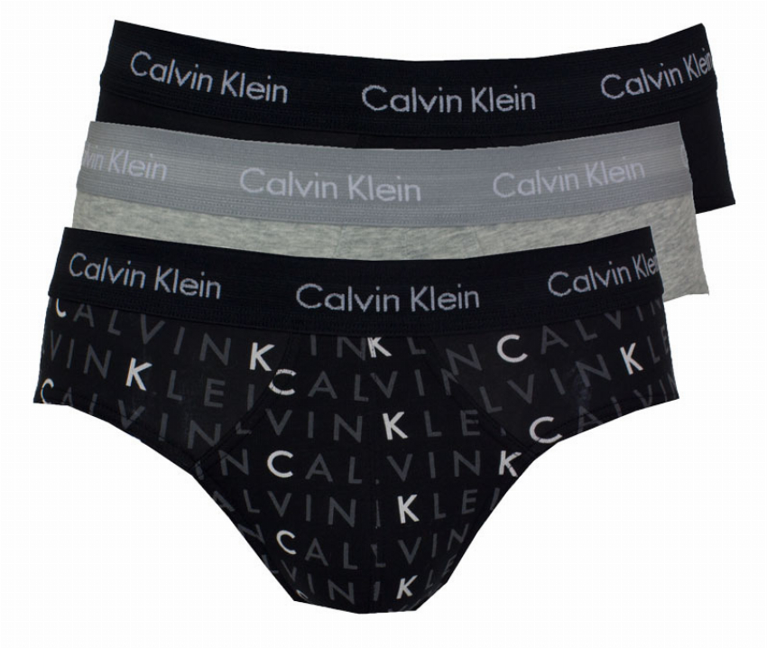 Calvin Klein Slips cotton stretch 3-pack logo