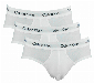 Calvin Klein Slips cotton stretch 3-pack wit