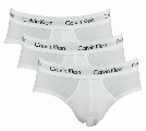 Calvin Klein Slips cotton stretch 3-pack wit